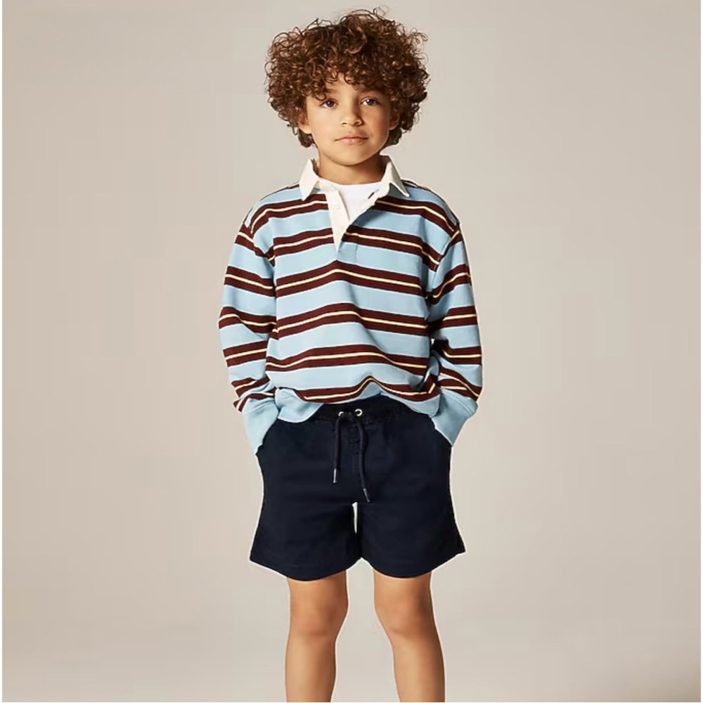 NWT J. Crew Boys' Pull-on Short Stretch Chino Navy Blue